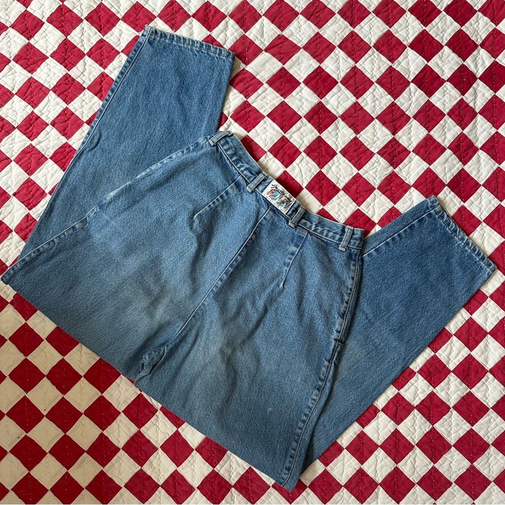 -VINTAGE 80s HIGH WAISTED JEANS-